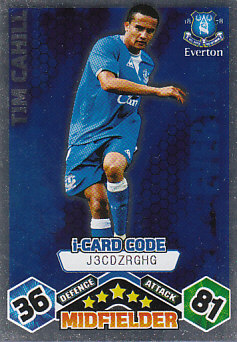 Phil Neville Everton 2009/10 Topps Match Attax i-Card Code #144